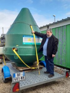 Christian Cach avec une micro-station Diamond DMS 10 EH