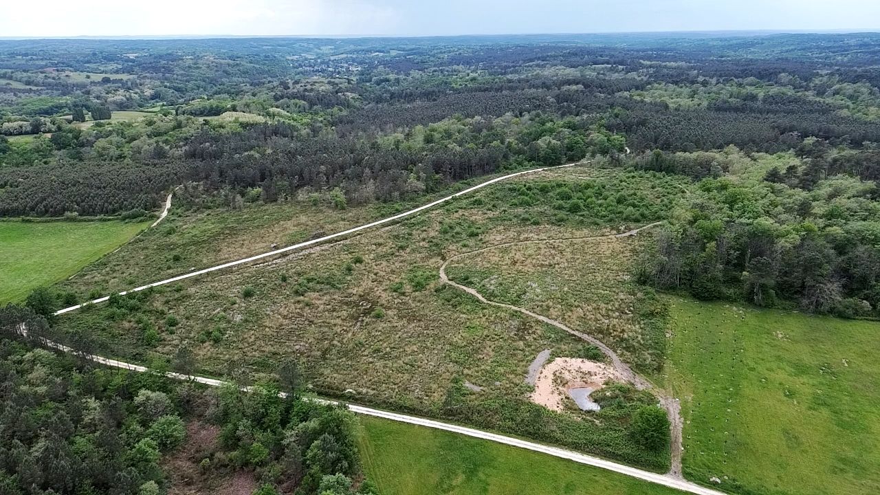 Vue aérienne du Bois de l'Espèr après plantation