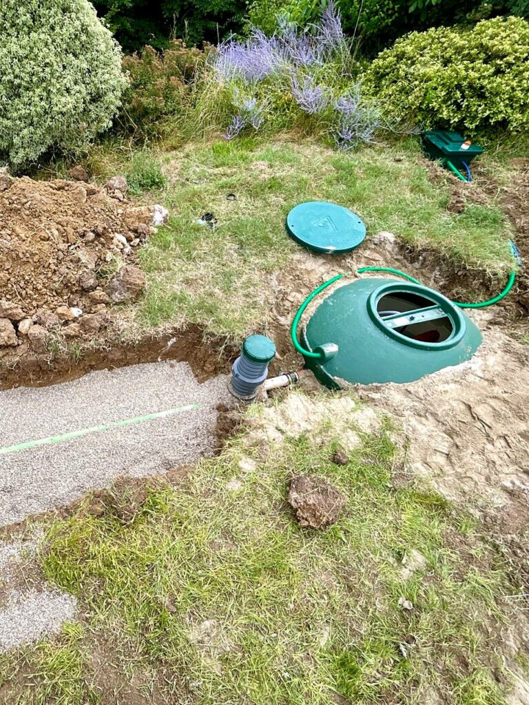 Devis en ligne assainissement individuel : aire d’infiltration en gravier avant recouvrement, à Saint-Sardos